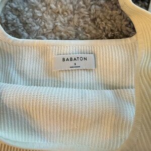 Babaton Women's Off-White Turtleneck Sweater